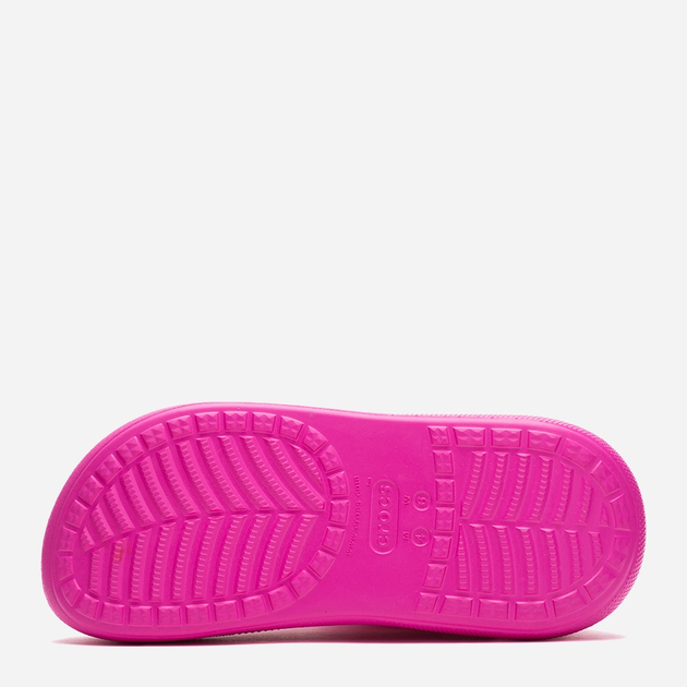 Жіночі гумові чоботи низькі Crocs Classic Crush Rain Boot 207946-JUIC 39-40 Рожеві (196265225446) - зображення 8