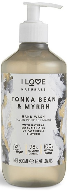 Żel do mycia rąk I Love Naturals - Tonka, Bean and Myrrh 500 ml (5060351549905) - obraz 1