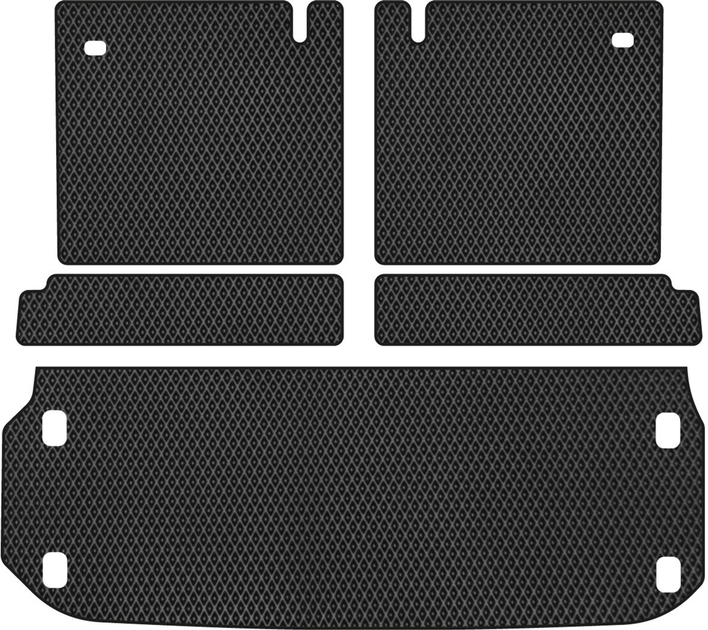 Акция на EVA килимок EVAtech в багажник авто для Nissan Pathfinder (R52) 7 seats 2012-2021 4 покоління SUV USA Black от Rozetka