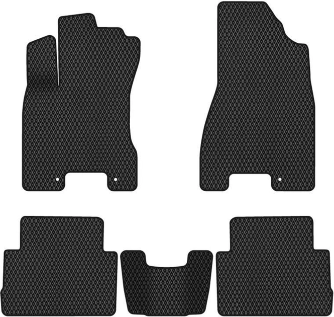 Акція на EVA килимки EVAtech в салон авто для Nissan X-Trail (T31) Restyling 2010-2015 2 покоління SUV EU Black від Rozetka