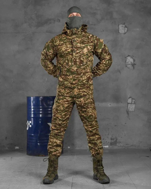 Весняний тактичний костюм Хижак Гірка 4 штани+анорак XL піксель (83958) - зображення 1