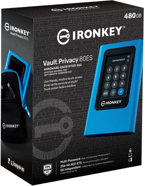 Dysk SSD Kingston IronKey Vault Privacy 80 960GB USB Type-C (IKVP80ES/960G) - obraz 3