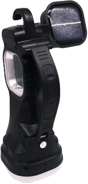Ліхтарик Quantum кемпінговий перезарядний Stalker 3W LED+COB solar з USB - зображення 3