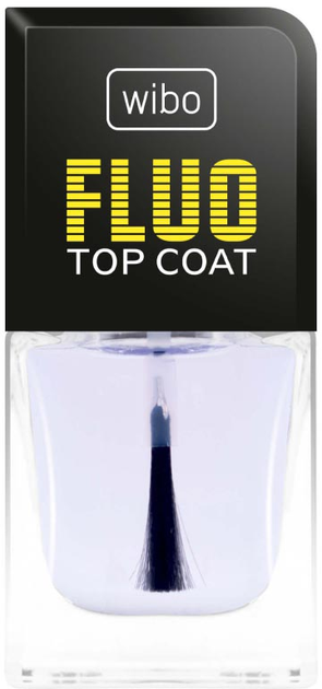 Верхнє покриття для нігтів Wibo Fluo Top Coat прозорий 8.5 мл (5901801604846) - зображення 1