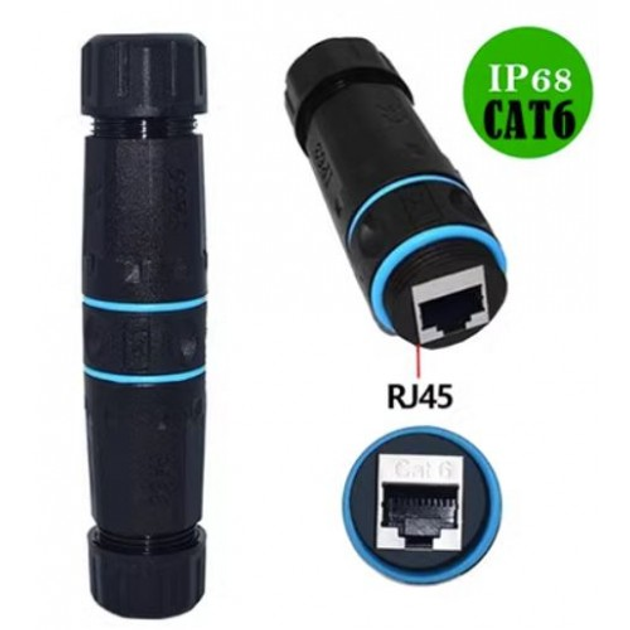Герметичный разъем SZC-023 RJ45 CAT6 "мама-мама" для для сетевого ...