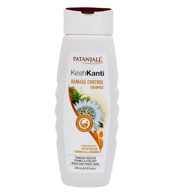Шампунь для волос Patanjali Кэш Канти Для поврежденных волос, 200 мл - Фото 1 Шампунь для волос Patanjali Кэш Канти Для поврежденных волос, 200 мл - изображение 1