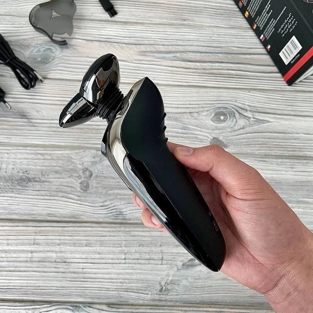 Электробритва Geemy GM 7720 black аккумуляторная с плавающими ножами - Фото 7 Электробритва Geemy GM 7720 black аккумуляторная с плавающими ножами - изображение 7