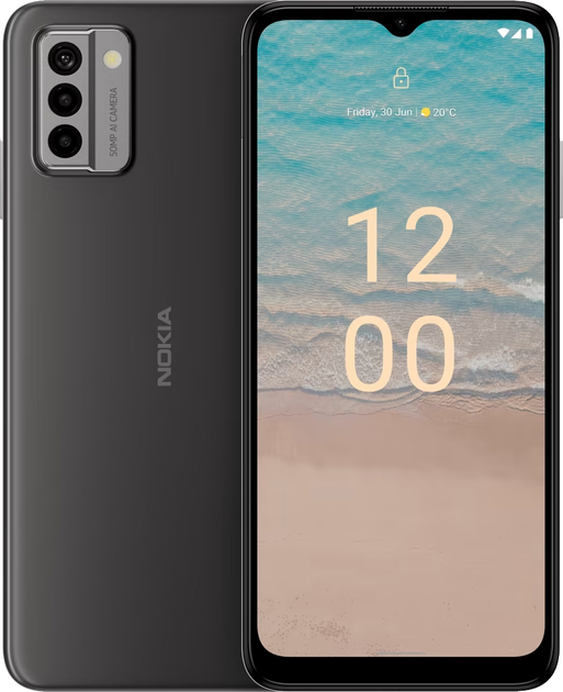 Smartfon Nokia G22 4/128GB Meteor Grey (6438409083203) - obraz 1