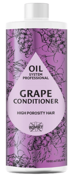 Кондиціонер Ronney Professional Oil System Low Porosity Hair для волосся з високою пористістю виноград 1000 мл (5060589159464) - зображення 1