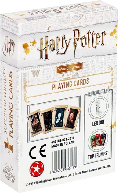 Karty do gry WINNING MOVES Waddingtons No.1 Harry Potter 2019 (5036905035613) - obraz 2