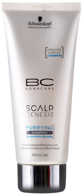 Шампунь Schwarzkopf Professional BC Scalp Genesis Purifying Shampoo 200 мл (4045787429916) - зображення 1