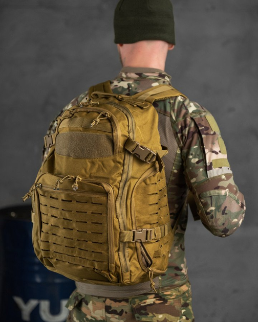 Тактический штурмовой рюкзак swearing кайот 40л Вт7075 - изображение 1