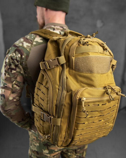 Тактический штурмовой рюкзак swearing кайот 40л Вт7075 - изображение 2
