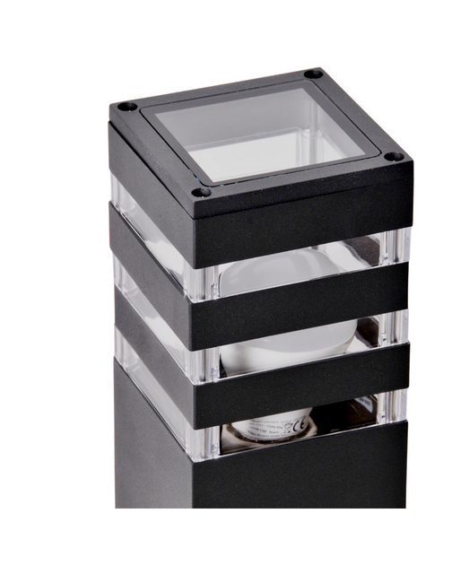 Вуличний світильник Goldlux 316172 Teksas E27 1x12W IP44 GR (046847) - изображение 3