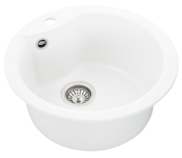 Кухонна мийка AQUAMARIN ARG 48-40 WH Білий - Фото 2 Кухонна мийка AQUAMARIN ARG 48-40 WH Білий - зображення 2