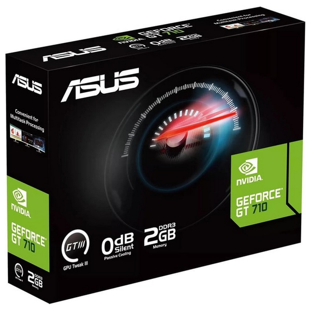 Видеокарта ASUS GeForce GT710 2GB GDDR3 silent GT710-SL-2GD3-BRK-EVO ...