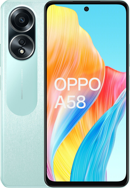 Smartfon OPPO A58 6/128GB Dazzling Green (6932169333573) - obraz 1