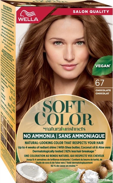 Краска для волос безаммиачная Wella Soft Color 67 Шоколад 35 г (3614228865791) - Фото 1 Краска для волос безаммиачная Wella Soft Color 67 Шоколад 35 г (3614228865791) - изображение 1