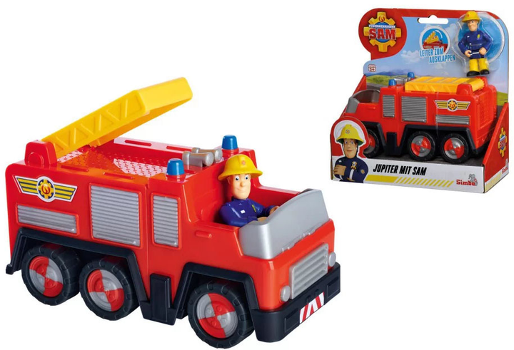 Wóz strażacki Simba Fireman Sam Jupiter z figurką (4006592076207) - obraz 2