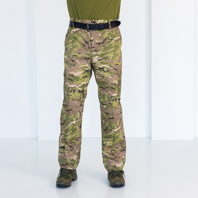 Брюки мужские саржа Мультикам, камуфляжные брюки для охоты и рыбалки 48 - изображение 1