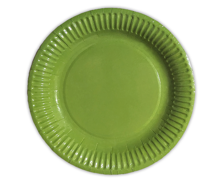 Паперові тарілки KOZA Style ламіновані Зелені 18см 10шт - Фото 1 Паперові тарілки KOZA Style ламіновані Зелені 18см 10шт - зображення 1