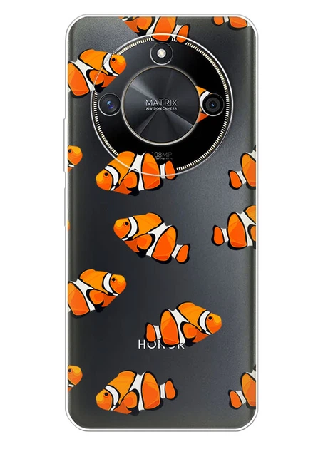 Прозорий силіконовий чохол iSwag для Huawei Honor X50/X50 GT з малюнком - Рибки (ISHHX5042) - Фото 1 Прозорий силіконовий чохол iSwag для Huawei Honor X50/X50 GT з малюнком - Рибки (ISHHX5042) - зображення 1