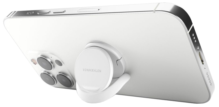 Тримач і підставка для телефона Vonmaehlen Backflip Pure 3 in 1 White (BFD00039) - зображення 4