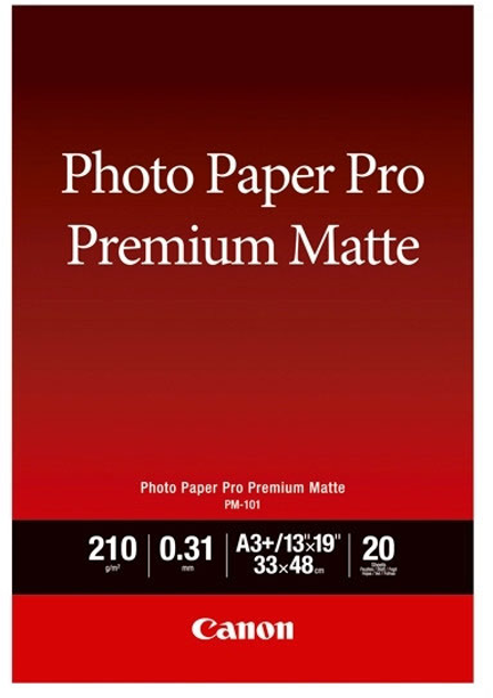 Papier fotograficzny Canon Premium Matte Photo PM-101 A3+ 20 arkuszy (8657B007) - obraz 1