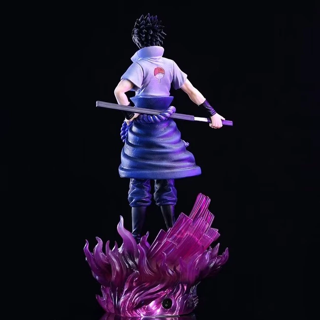 Аниме фигурка Naruto Наруто Sasuke Uchiha Саске Учиха, с подсветкой, 36 см (NAR 0061) - изображение 13