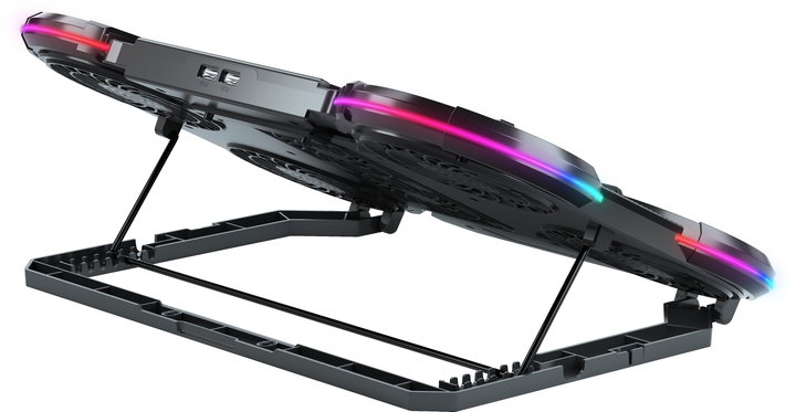 Охолоджуюча підставка для ноутбука GamePro CP770 Black - Фото 3 Охолоджуюча підставка для ноутбука GamePro CP770 Black - зображення 3