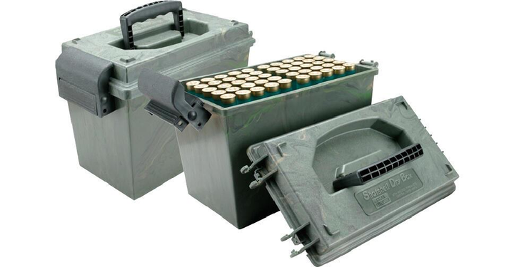 MTM Shotshell Dry Box на 100 патронів кал. 12/76. Колір – камуфляж - зображення 1