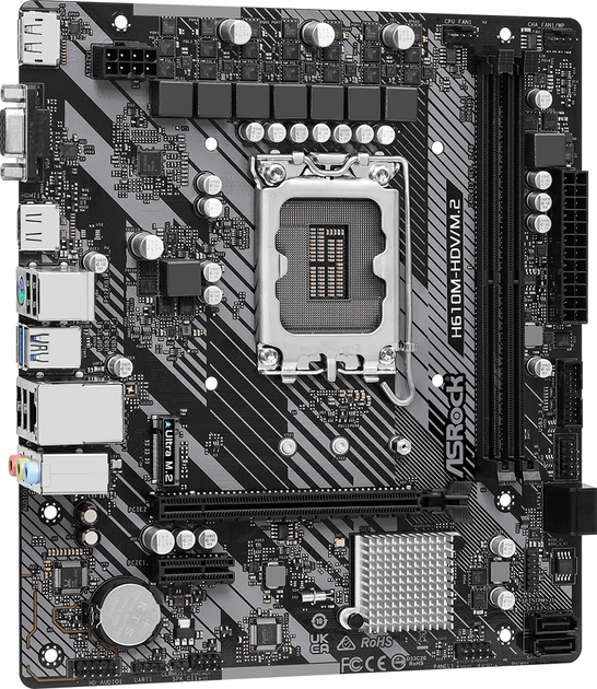 Материнська плата ASRock H610M-HDV/M.2 R2.0 (s1700, Intel H610, PCI-Ex16) (4710483939860) - зображення 3