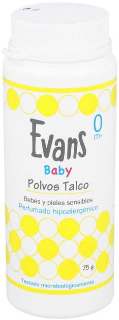 Тальк порошок Evans Baby Polvos De Talco 75 г (8470001632821) - зображення 1