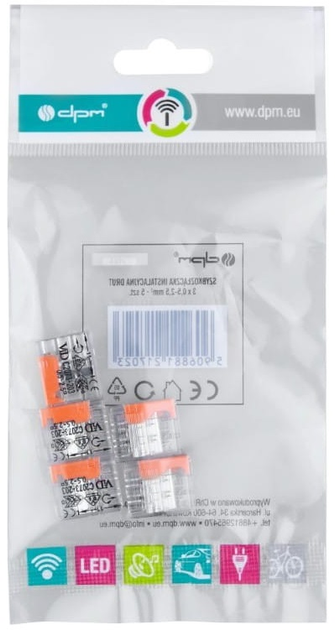 Szybkozłączka instalacyjna DPM 3 otwory 5 szt (BMSZ12N) (5906881217023) - obraz 5