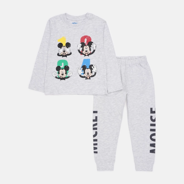 Акція на Дитяча піжама для хлопчика Disney Mickey Mouse DIS-MFB-52-04-8810 122 см Світло-сіра від Rozetka