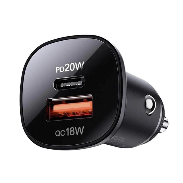 Автомобильное зарядное устройство ACEFAST B1 mini 38W(USB-C+USB-A) dual-port metal car charger (AFB1B) - Фото 1 Автомобильное зарядное устройство ACEFAST B1 mini 38W(USB-C+USB-A) dual-port metal car charger (AFB1B) - изображение 1
