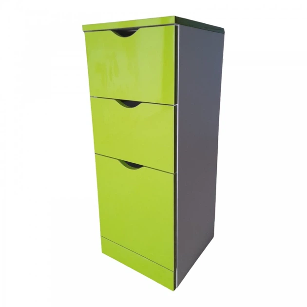 Комод Mikola-M Stairs 3 ящики HPL 1111 gloss 40 см - изображение 5