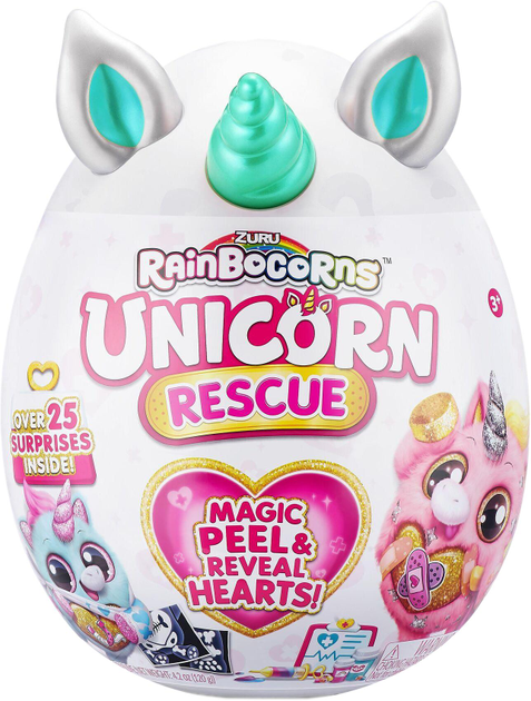 Miękka zabawka niespodzianka Zuru Rainbocorns Unicorn Rescue z akcesoriami (4894680021617) - obraz 1