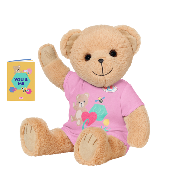 М'яка іграшка Zapf Baby Born Ведмедик у рожевому комбінезоні 36 см (4001167835609) - зображення 2
