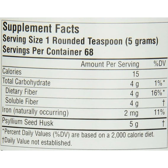 Клітковина Source Naturals Psyllium Husk Powder, 12 oz 340 g /68 servings/ - зображення 4