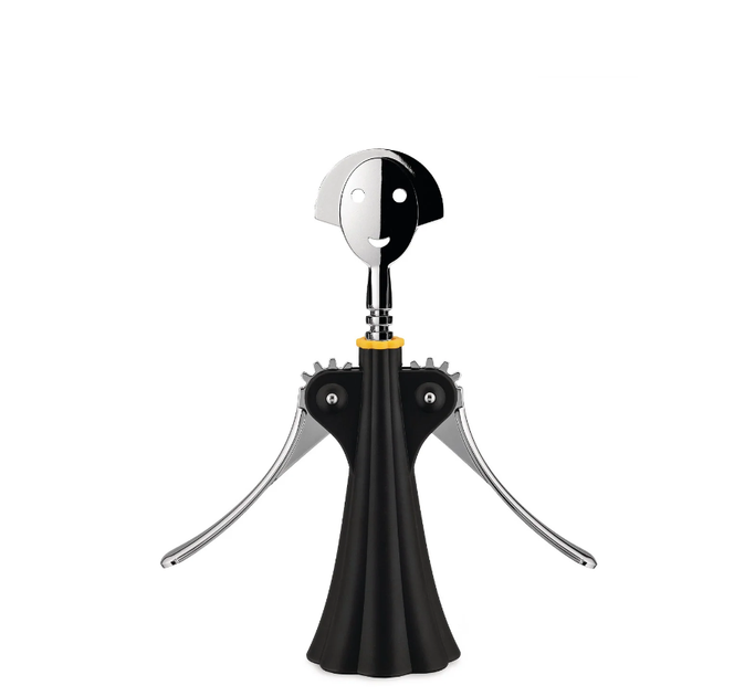 Штопор рычажный Alessi Anna G. 24 см черный (AAM01BLACK) - Фото 2 Штопор рычажный Alessi Anna G. 24 см черный (AAM01BLACK) - изображение 2