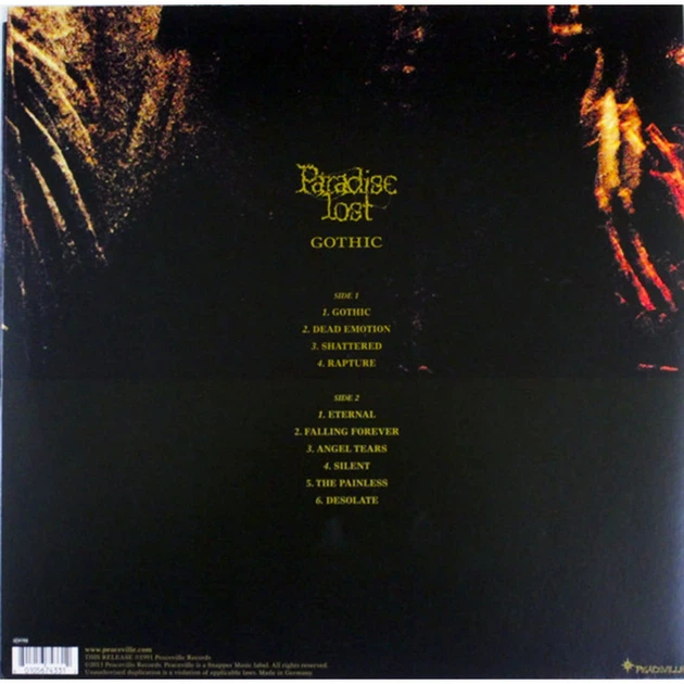 1991年 UK VILE 26 Paradise Lost Gothic Paradise Lost – Gothic | Releases | Discogs