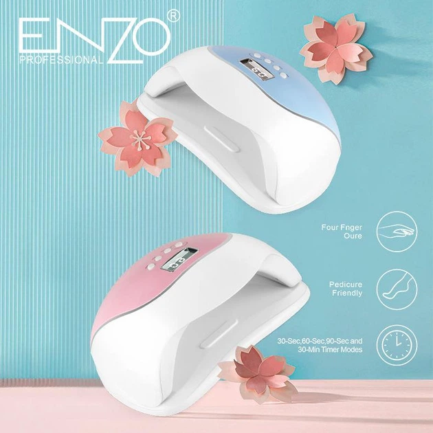 Настольная Ультрафиолетовая профессиональная лампа для ногтей UV LAMP 240W ENZO EN-018 для полимеризации Pink - изображение 4