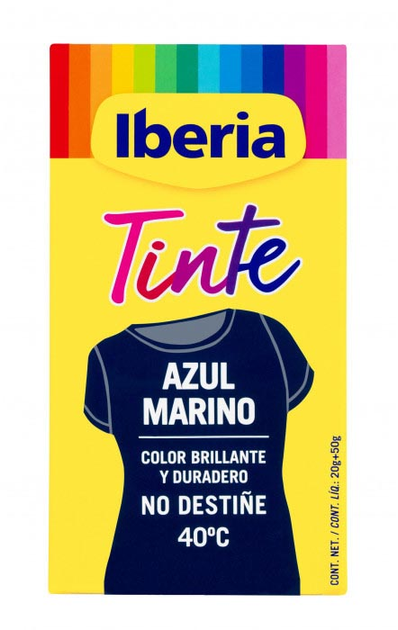 Barwnik do odzieży Iberia Tinte Ropa No Destiñe 40 Niebieski 70 g (8411660211057) - obraz 1