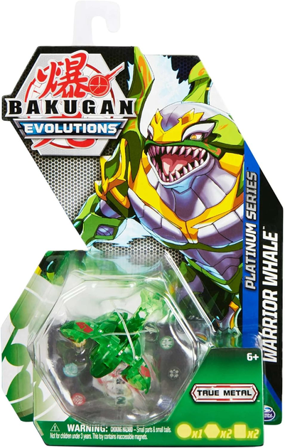 Figurka Spin Master Bakugan Evolutions Platinum Series Warrior Whale (0778988415245) - obraz 1