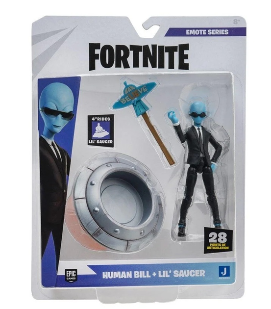 Figurka Fortnite Emote Human Bill & Lil' Saucer Jazwares 10 cm (0191726453772) - obraz 1