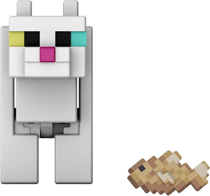 Figurka Mattel Minecraft White Cat 8 cm (0194735111152) - obraz 2