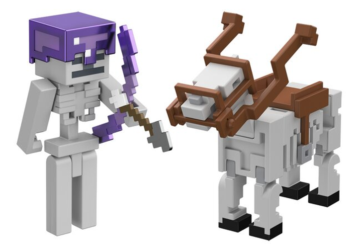 Zestaw figurek Mattel Minecraft Skeleton and Trap Horse (0194735124947) - obraz 2