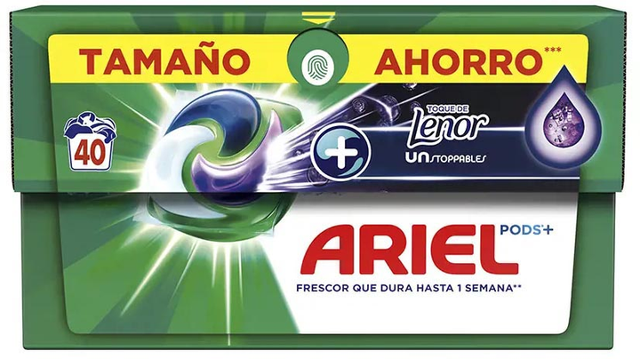 Капсули для прання Ariel Pods Unstoppables 3 en 1 Detergente 40 шт (8006540775790) - зображення 1