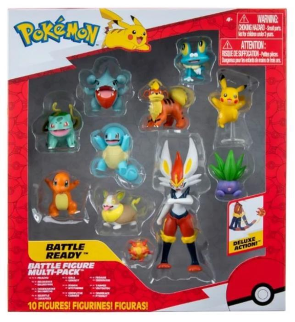 Zestaw figurek Jazwares Pokémon Battle 10 szt (0191726457053) - obraz 2